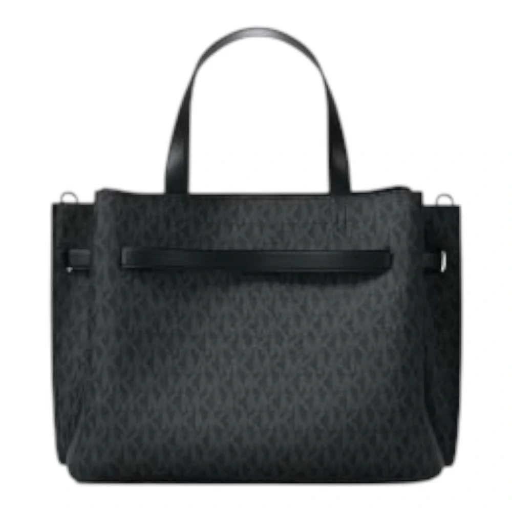 MICHAEL MICHAEL KORS Emilia Medium Signature Logo Satchel. NEW